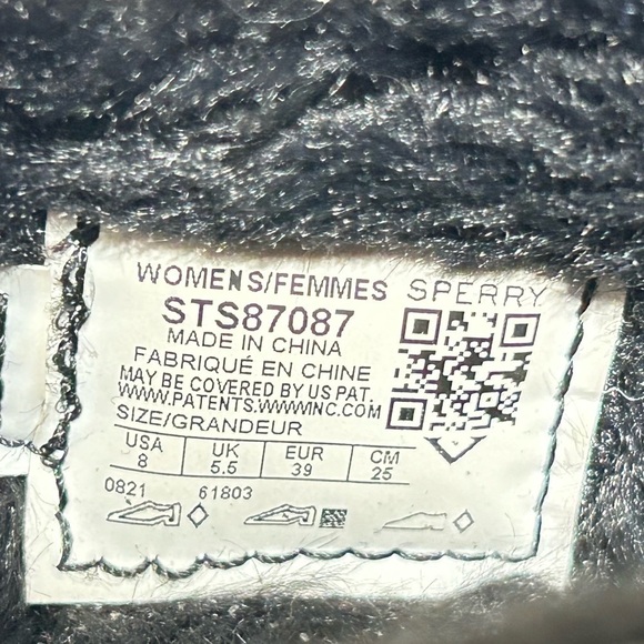 Sperry Womens A/O Float Cozy Faux Fur Lined Cut-Outs Boat Slip On Shoes SZ US 8 - Picture 11 of 12